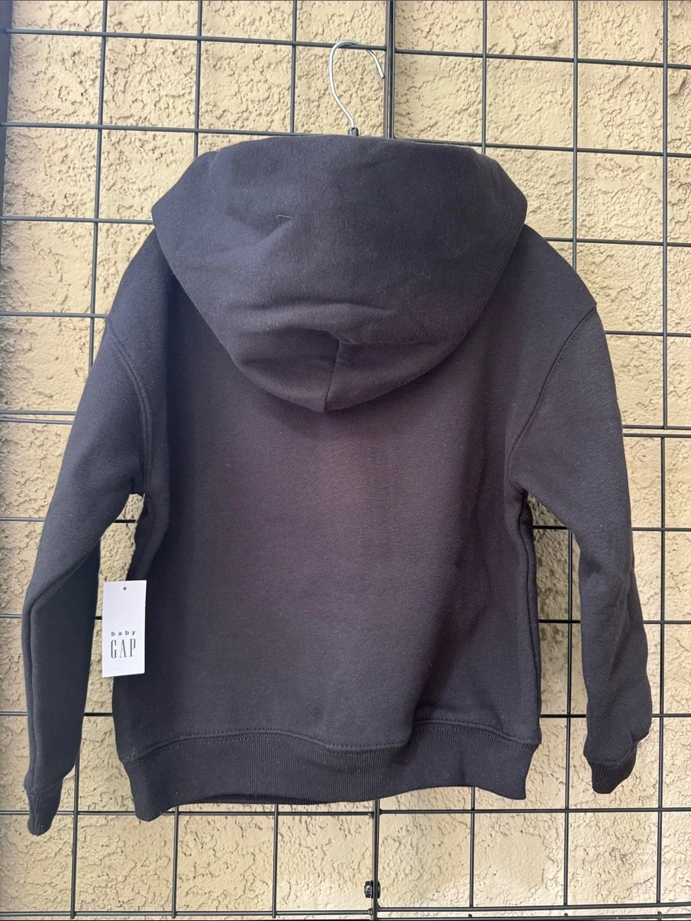 New GAP Black Hooded Pullover Sweatshirt - Classic Casual Cotton Blend